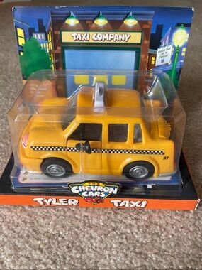 Tyler Taxi Yellow Toy Taxi - Chevron Cars